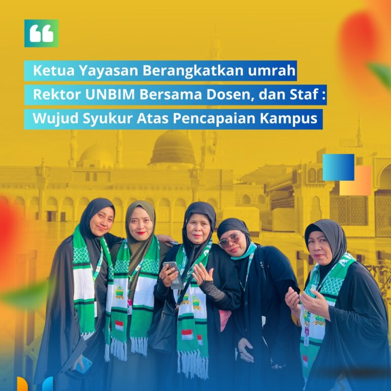 Read more about the article Ketua Yayasan dan Rektor UNBIM Berangkat Umrah Bersama Dosen, dan Staf: Wujud Syukur Atas Pencapaian Kampus