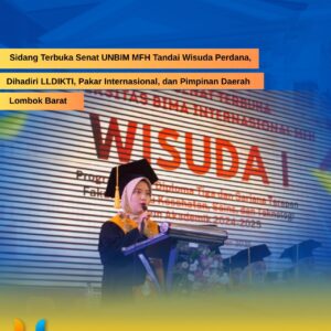 Read more about the article Sidang Terbuka Senat UNBIM MFH Tandai Wisuda Perdana, Dihadiri LLDIKTI, Pakar Internasional, dan Pimpinan Daerah Lombok Barat
