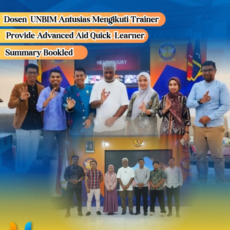 Read more about the article Dosen UNBIM Antusias Mengikuti Training Provide Advanced First Aid: Quick Learner Summary Booklet