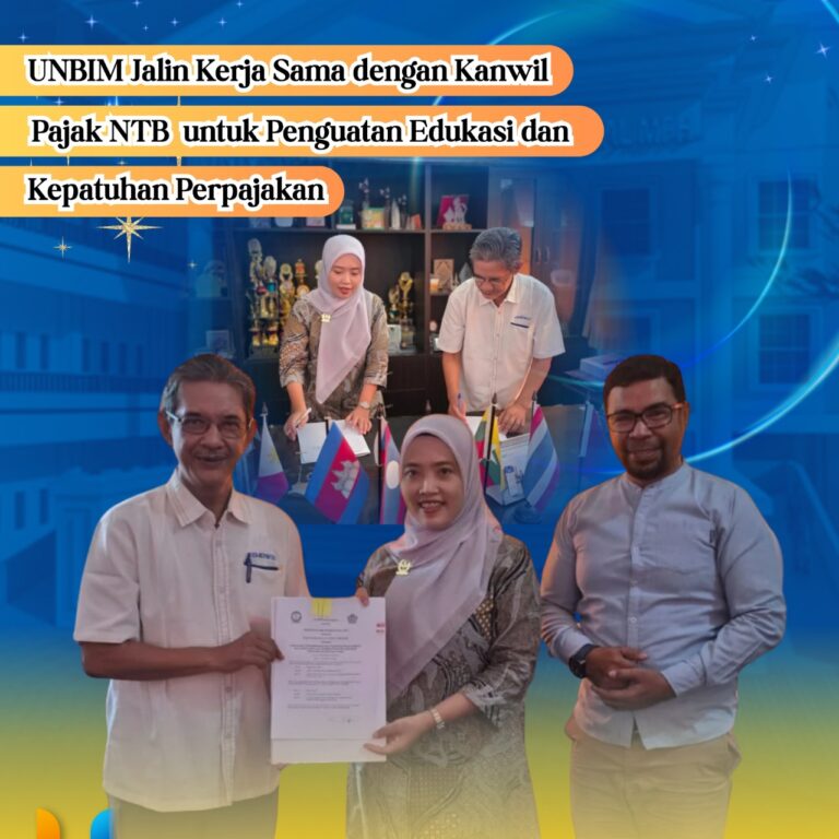 Read more about the article UNBIM Jalin Kerja Sama dengan Kanwil Pajak NTB untuk Penguatan Edukasi dan Kepatuhan Perpajakan
