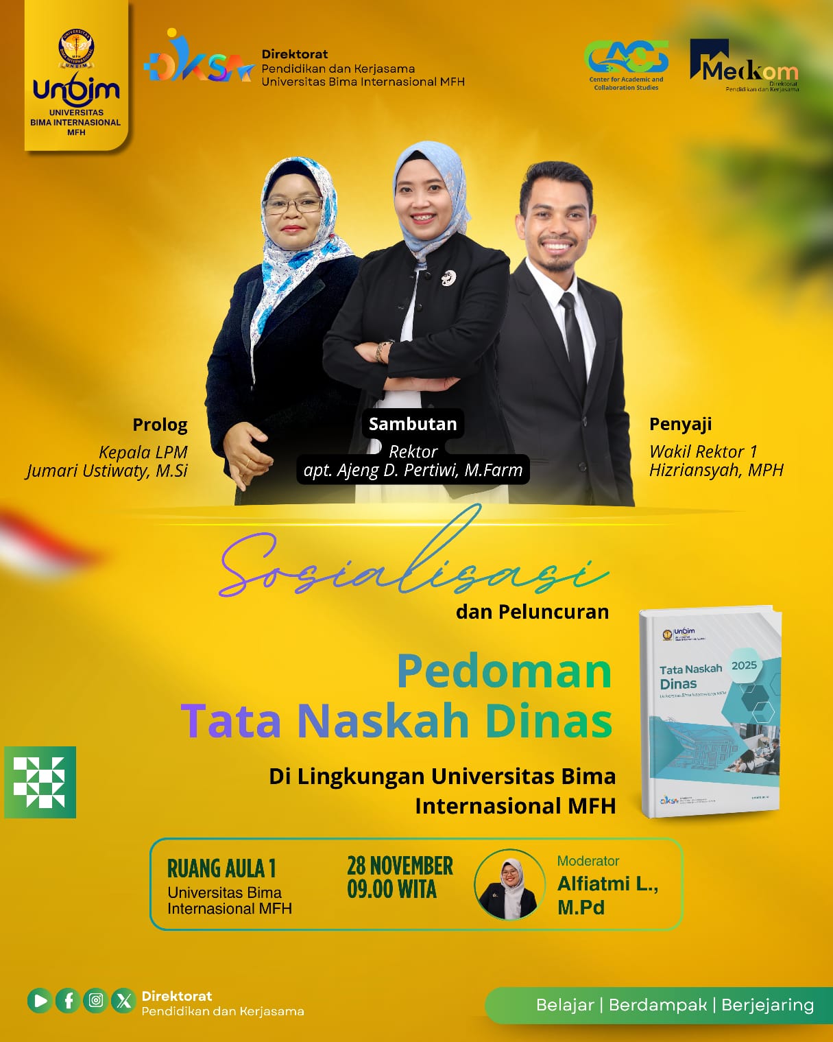 You are currently viewing UNBIM Gelar Sosialisasi dan Peluncuran Pedoman Tata Naskah Dinas