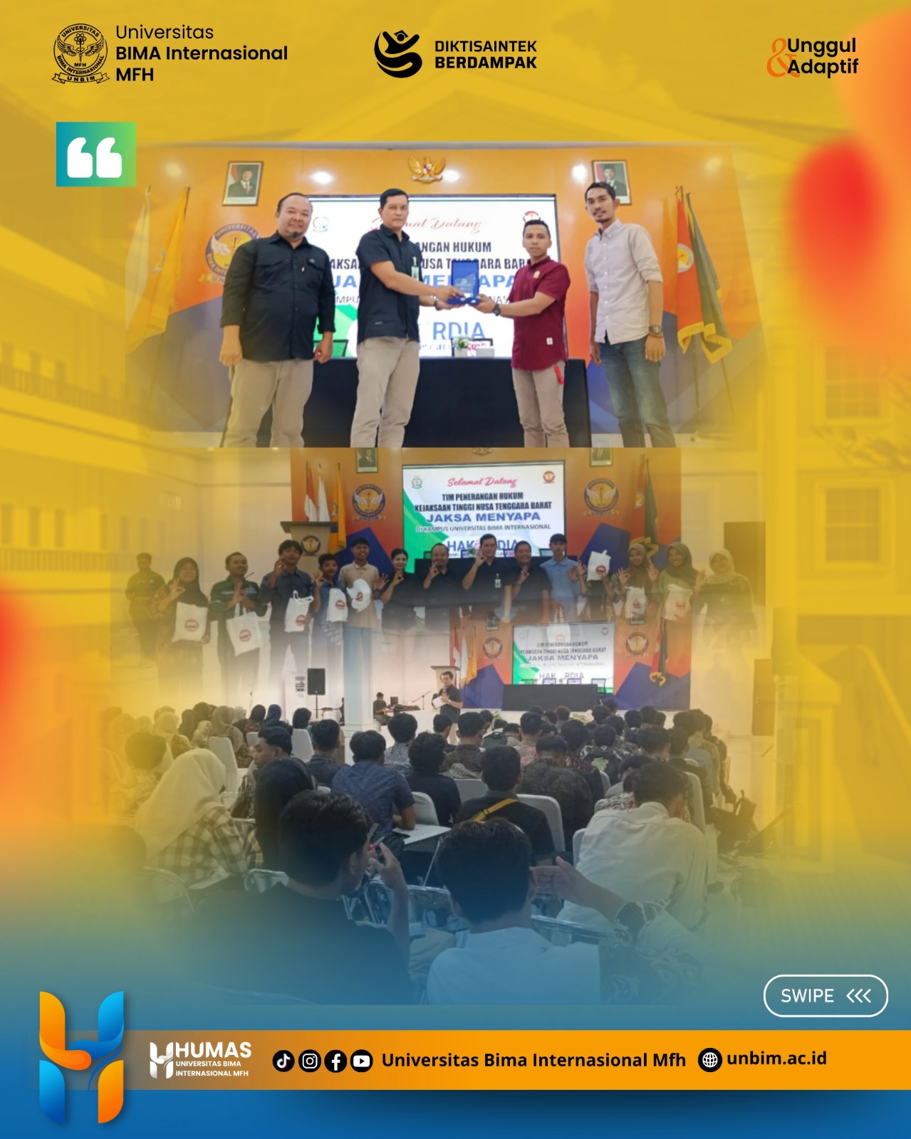 You are currently viewing Hakordia 2025: UNBIM dan Kejati NTB Bangun Sinergi Mewujudkan Generasi Berintegritas