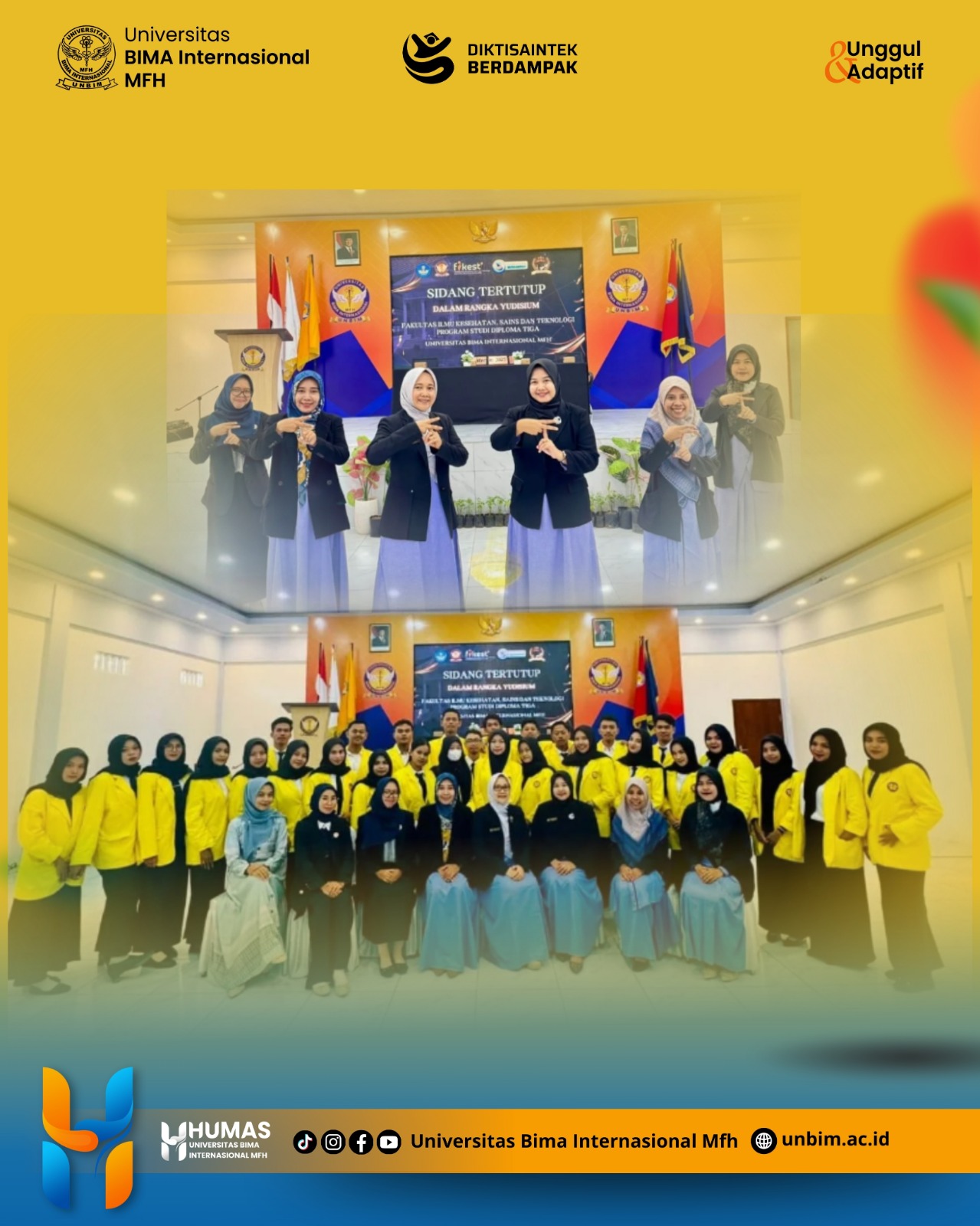 You are currently viewing Sidang Tertutup dalam Rangka Yudisium Program Studi Diploma Tiga FIKST Universitas Bima Internasional Mfh(UNBIM)Mataram