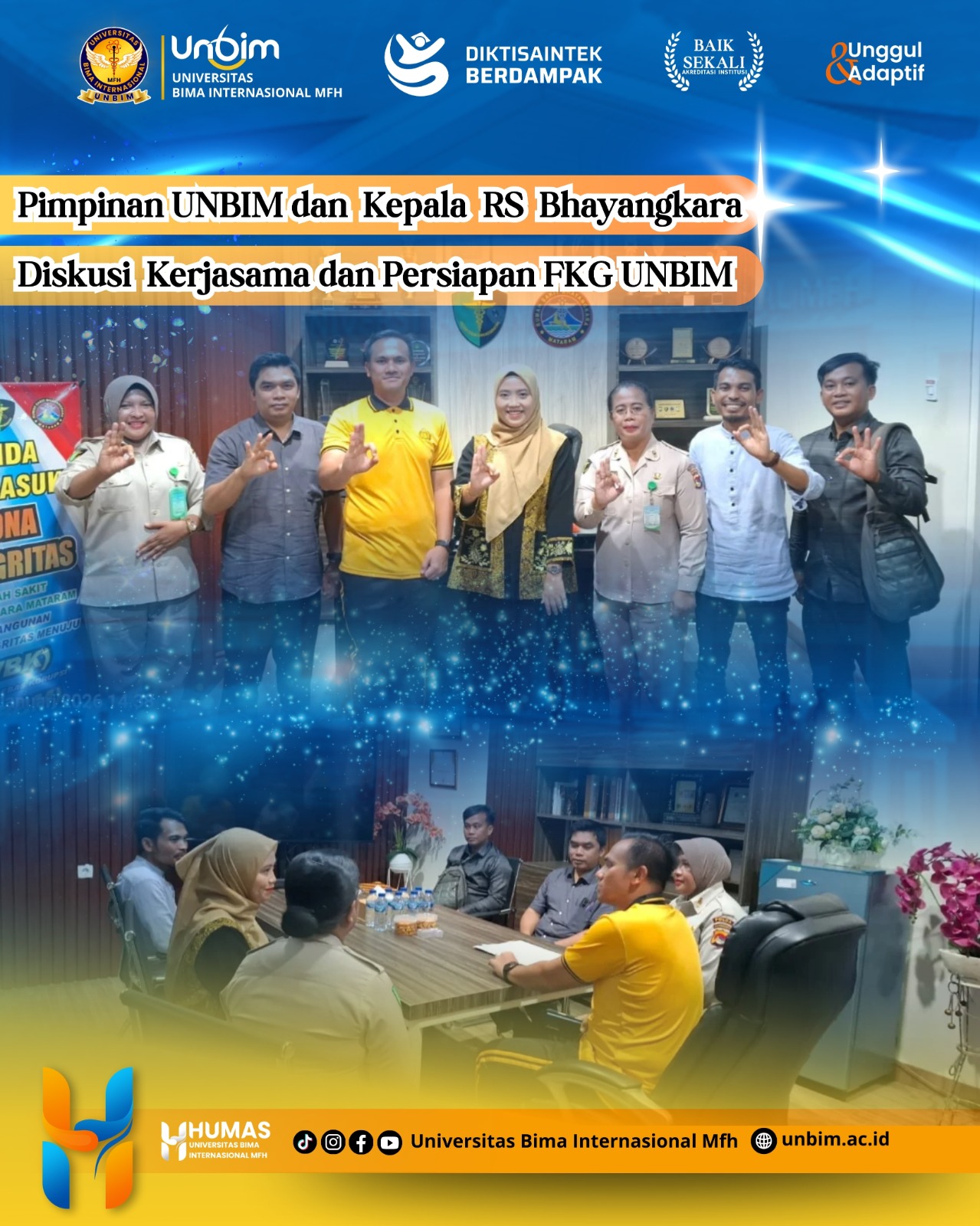 You are currently viewing Pimpinan UNBIM dan RS Bhayangkara Bahas Kerja Sama Strategis dan Persiapan FKG UNBIM