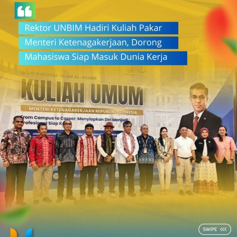 Read more about the article Rektor UNBIM Hadiri Kuliah Pakar Menteri Ketenagakerjaan, Dorong Mahasiswa Siap Masuk Dunia Kerja