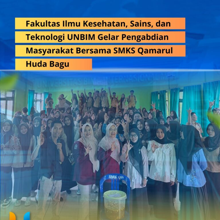Read more about the article Fakultas Ilmu Kesehatan, Sains dan Teknologi UNBIM Gelar Pengabdian Masyarakat Bersama SMKS Qamarul Huda Bagu