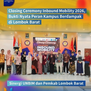 Read more about the article Closing Ceremony Inbound Mobility 2026, Bukti Nyata Peran Kampus Berdampak di Lombok Barat