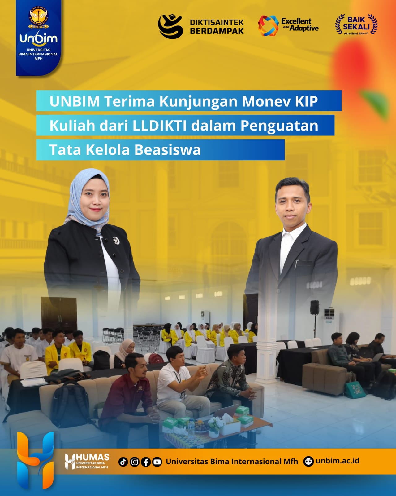 You are currently viewing UNBIM Terima Kunjungan Monev KIP Kuliah dari LLDIKTI dalam Penguatan Tata Kelola Beasiswa