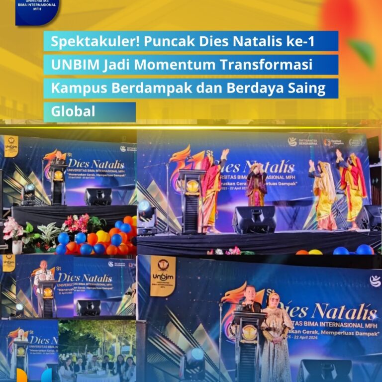 Read more about the article Spektakuler! Puncak Dies Natalis ke-1 UNBIM Jadi Momentum Transformasi Kampus Berdampak dan Berdaya Saing Global