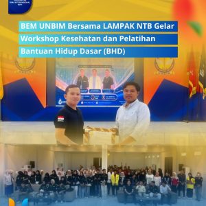Read more about the article Teman BEM UNBIM dan LAMPAK NTB Gelar Workshop Kesehatan dan Pelatihan Bantuan Hidup Dasar (BHD)