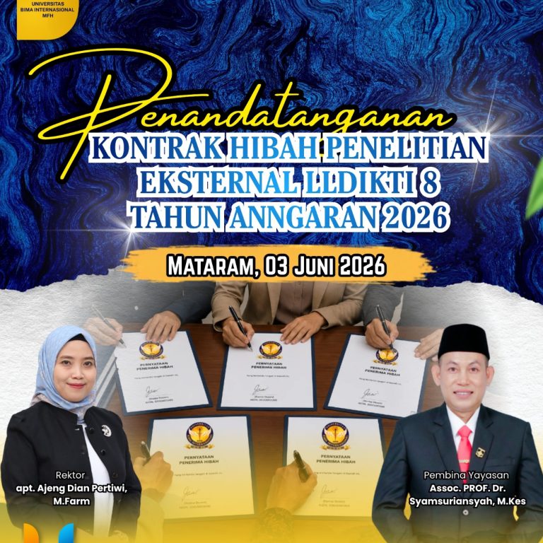 Read more about the article UNBIM Teken Kontrak Hibah Penelitian Eksternal LLDIKTI Wilayah VIII Tahun Anggaran 2026