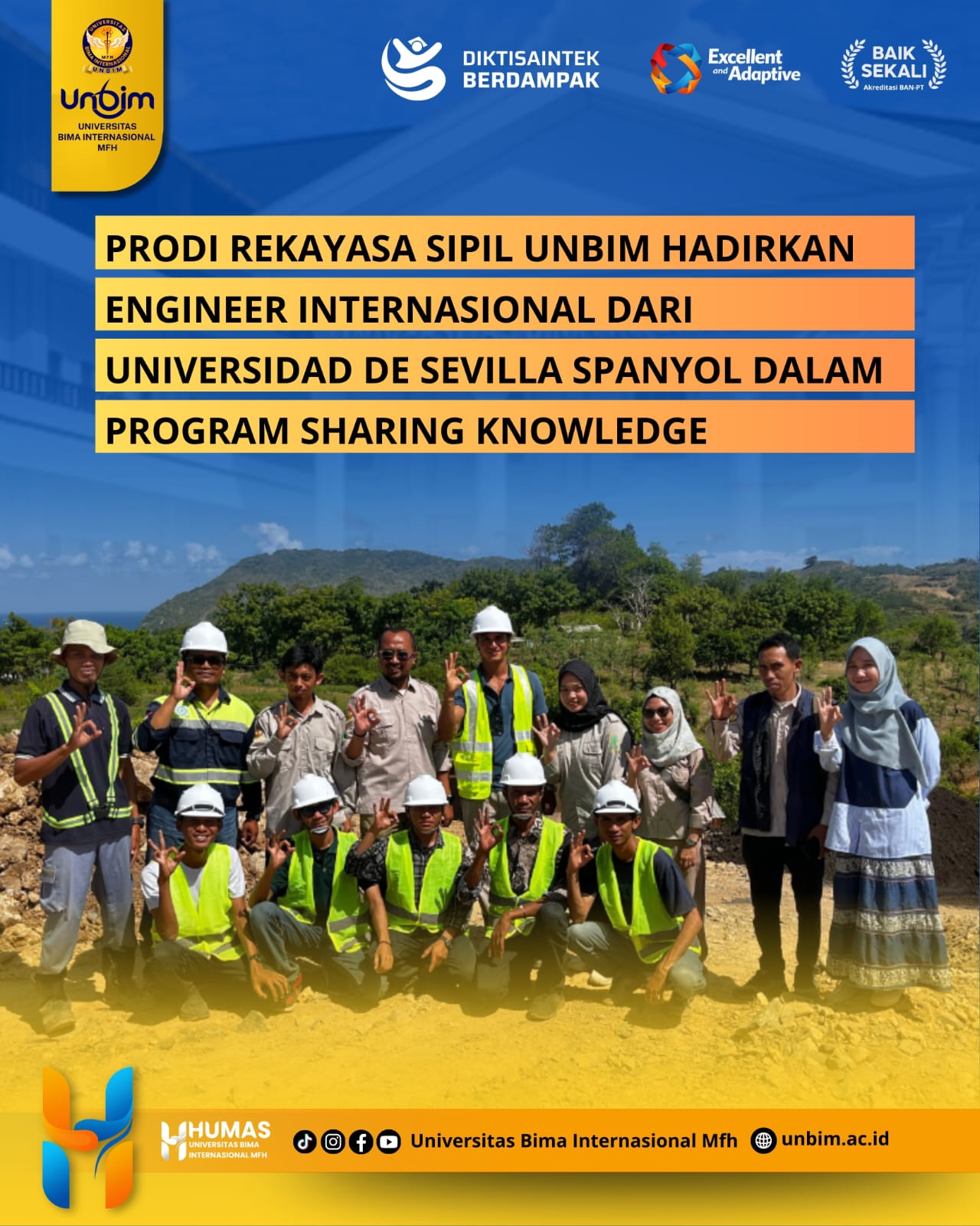 You are currently viewing Prodi Rekayasa Sipil UNBIM Hadirkan Engineer Internasional dari Universidad de Sevilla Spanyol dalam Program Sharing Knowledge