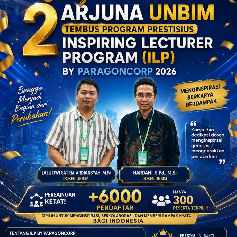 Read more about the article Congratulations! 2 ARJUNA UNBIM Tembus Inspiring Lecturer Program (ILP) by ParagonCorp 2026