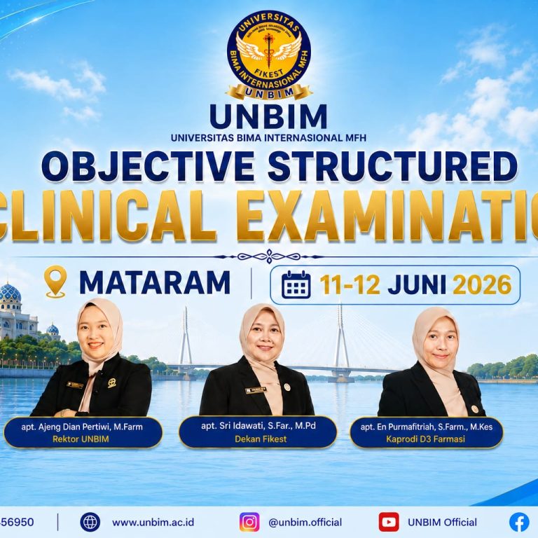 Read more about the article Prodi D3 Farmasi UNBIM Gelar Objective Structured Clinical Examination (OSCE) untuk Mengukur Kompetensi Mahasiswa