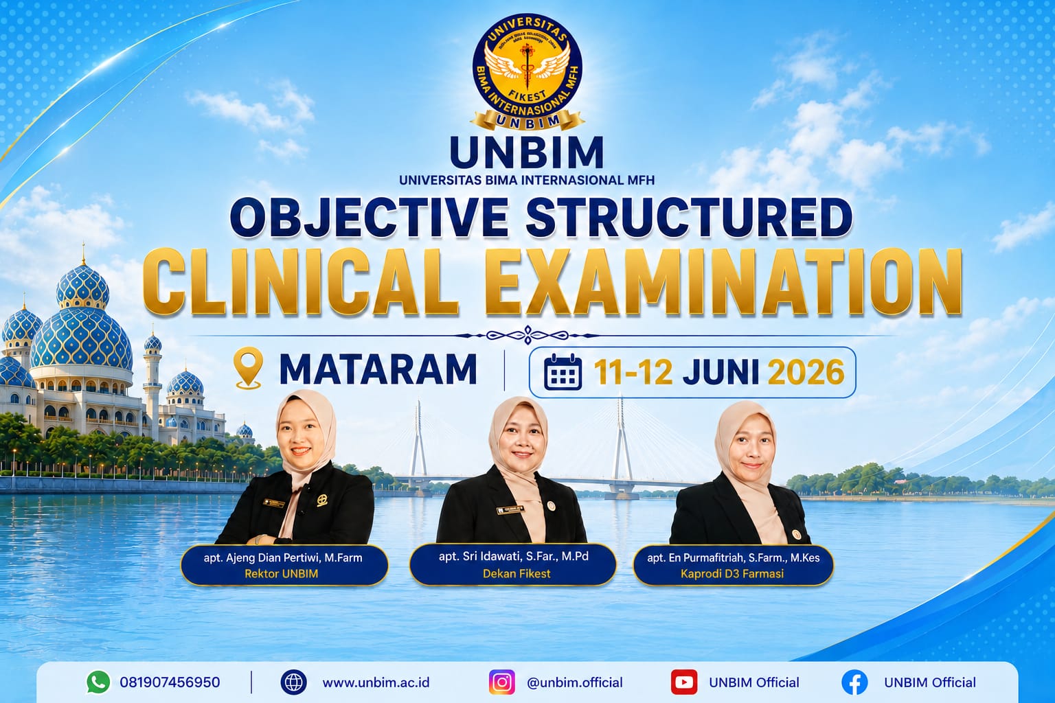 You are currently viewing Prodi D3 Farmasi UNBIM Gelar Objective Structured Clinical Examination (OSCE) untuk Mengukur Kompetensi Mahasiswa