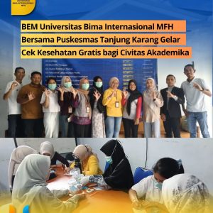 Read more about the article BEM UNBIM Bersama Puskesmas Tanjung Karang Gelar Cek Kesehatan Gratis bagi Civitas Akademika
