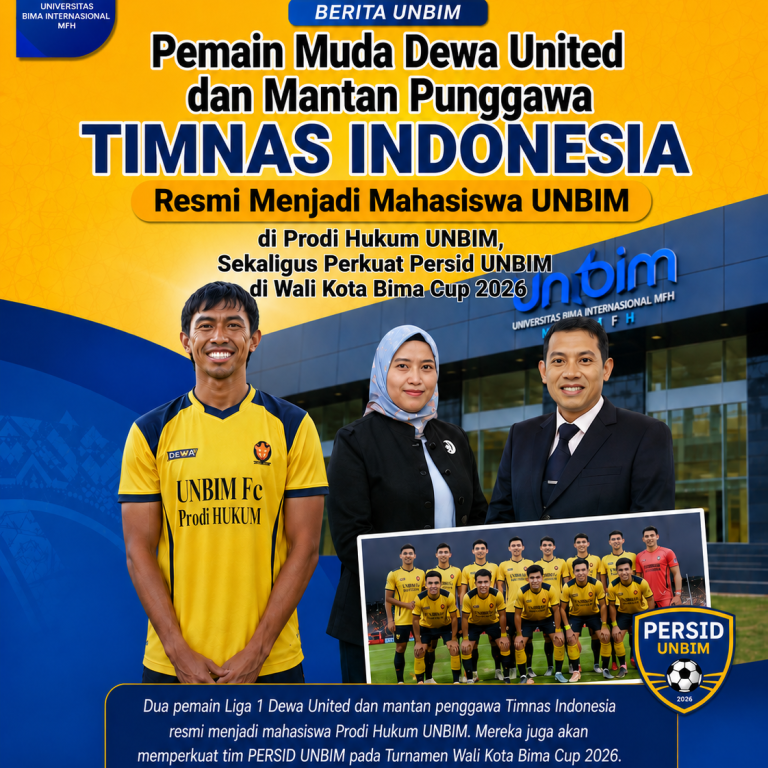 Read more about the article Pemain Muda Dewa United dan Mantan Punggawa Timnas Indonesia, Resmi Jadi Mahasiswa UNBIM