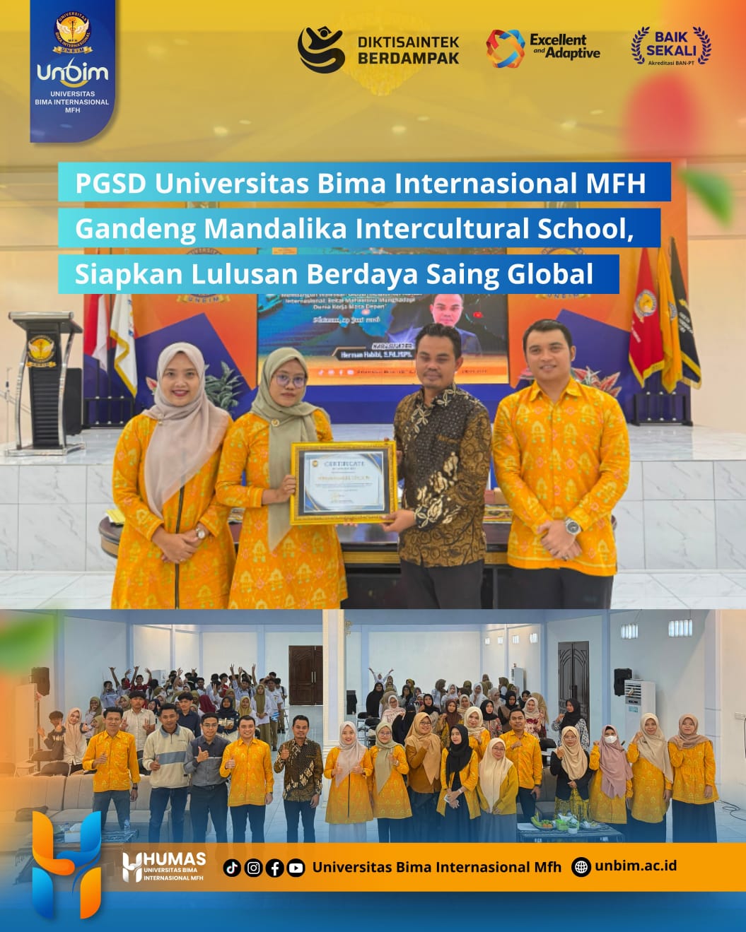 You are currently viewing PGSD Universitas Bima Internasional MFH Gandeng Mandalika Intercultural School, Siapkan Lulusan Berdaya Saing Global