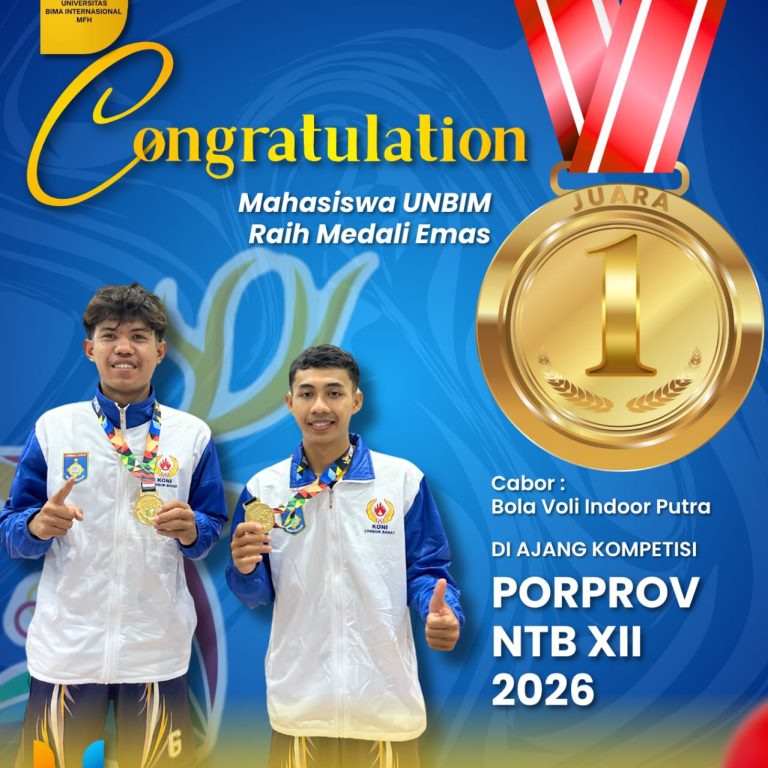 Read more about the article Mahasiswa Prodi ASP UNBIM Raih Medali Emas Cabang Bola Voli Indoor Putra pada PORPROV NTB XII 2026