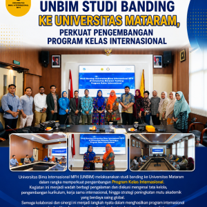 Read more about the article UNBIM Studi Banding ke Universitas Mataram, Perkuat Pengembangan Program Kelas Internasional