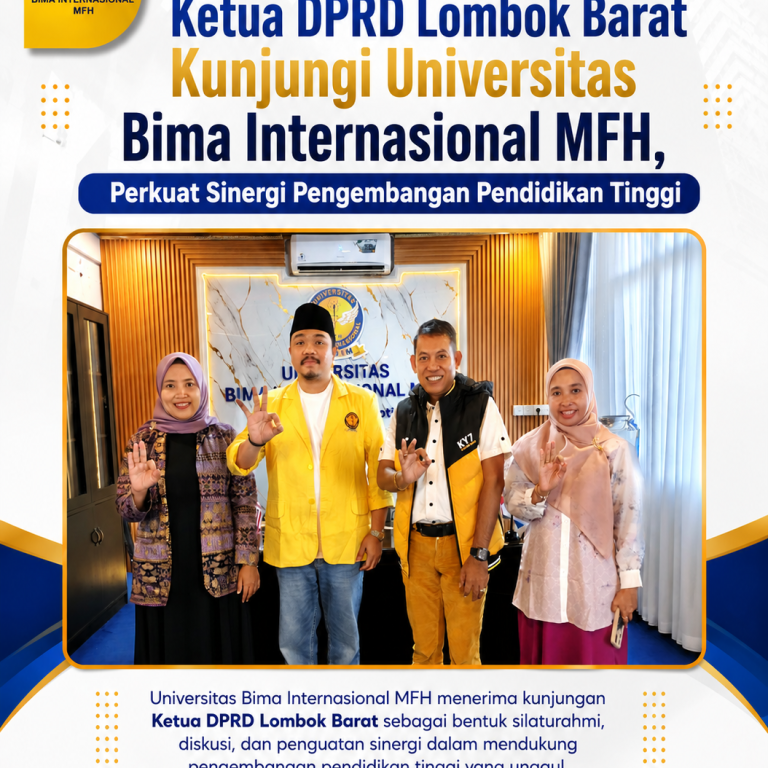 Read more about the article Ketua DPRD Lombok Barat Kunjungi Universitas Bima Internasional MFH, Perkuat Sinergi Pengembangan Pendidikan Tinggi