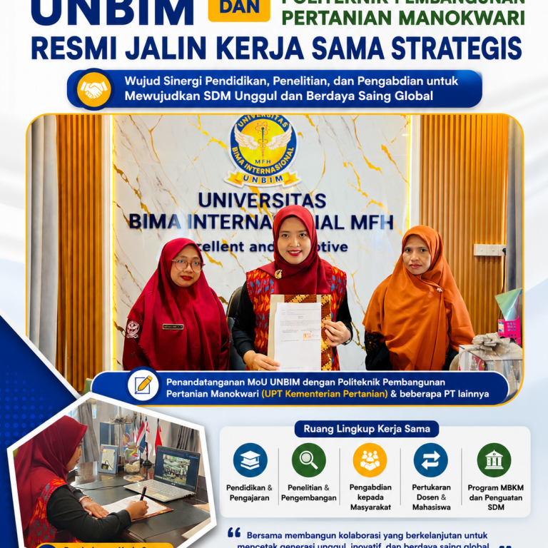 Read more about the article UNBIM dan Politeknik Pembangunan Pertanian Manokwari Resmi Jalin Kerja Sama Strategis