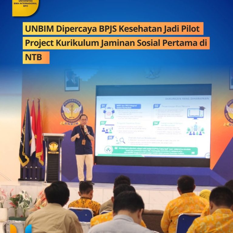 Read more about the article UNBIM Dipercaya BPJS Kesehatan Jadi Pilot Project Kurikulum Jaminan Sosial Pertama di NTB