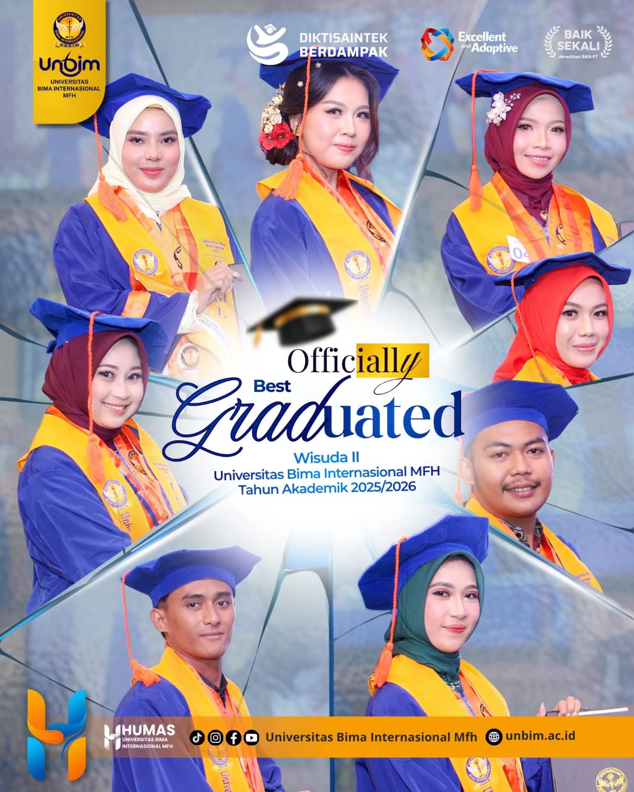 You are currently viewing UNBIM Apresiasi Delapan Lulusan Berprestasi pada Wisuda II, Raih IPK 3,98 hingga Predikat Lulusan Berdampak