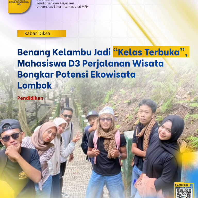 Read more about the article Benang Kelambu Jadi “Kelas Terbuka”, Mahasiswa D3 Perjalanan Wisata UNBIM Bongkar Potensi Ekowisata Lombok