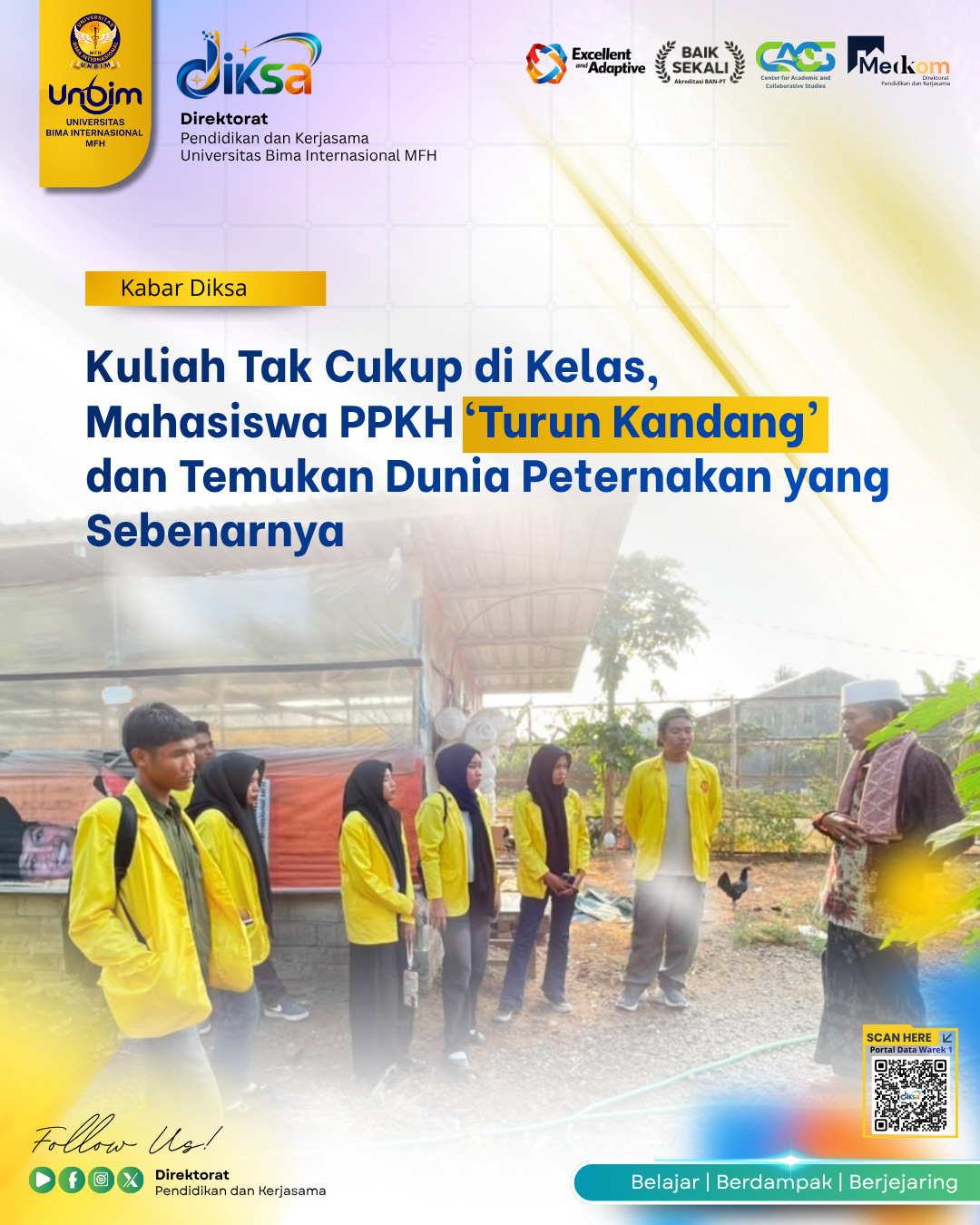 You are currently viewing Kuliah Tak Cukup di Kelas, Mahasiswa PPKH  ‘Turun Kandang’ dan Temukan Dunia Peternakan yang Sebenarnya